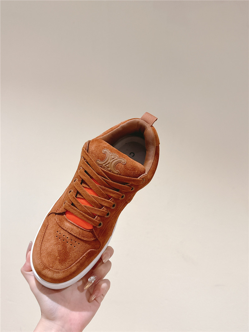 Ce1i*e huntington brown low lace-up sneakers