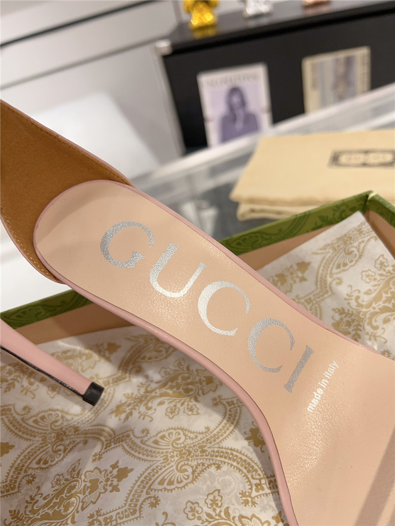 Gvc*1 gg pink metallic strappy heel sandals