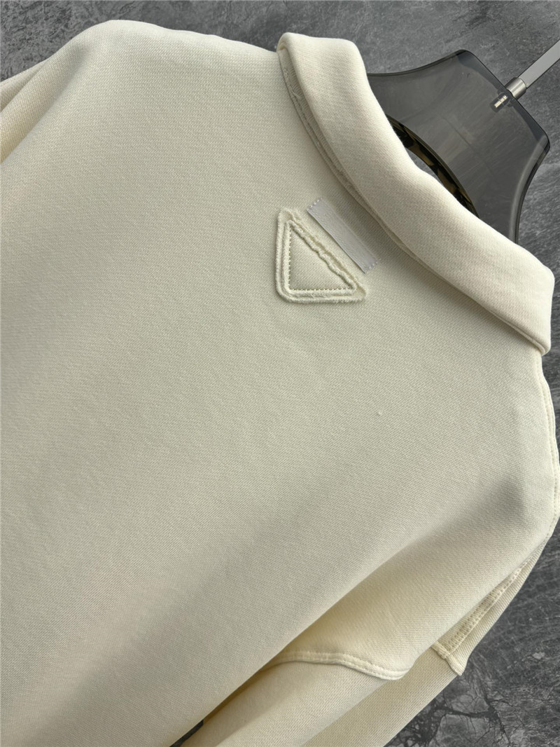 Pra*a new polo collar sweatshirt jacket replica d&g clothing