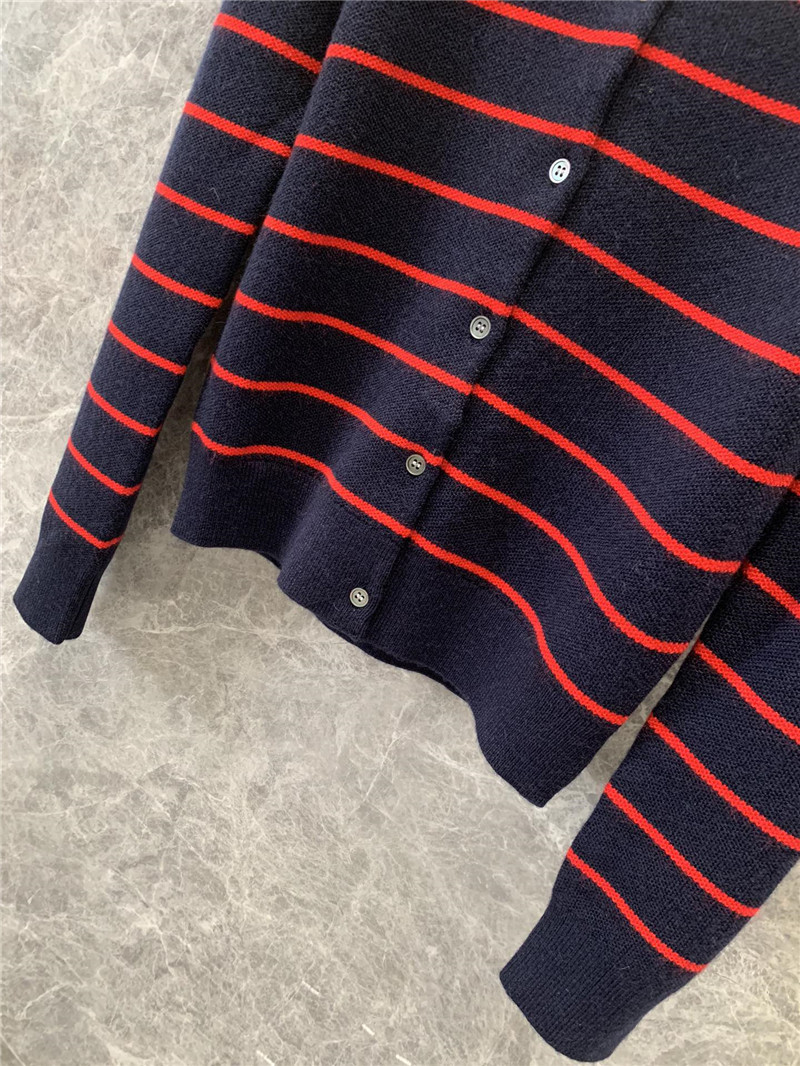M1um1u striped knitted cardigan replica clothing sites