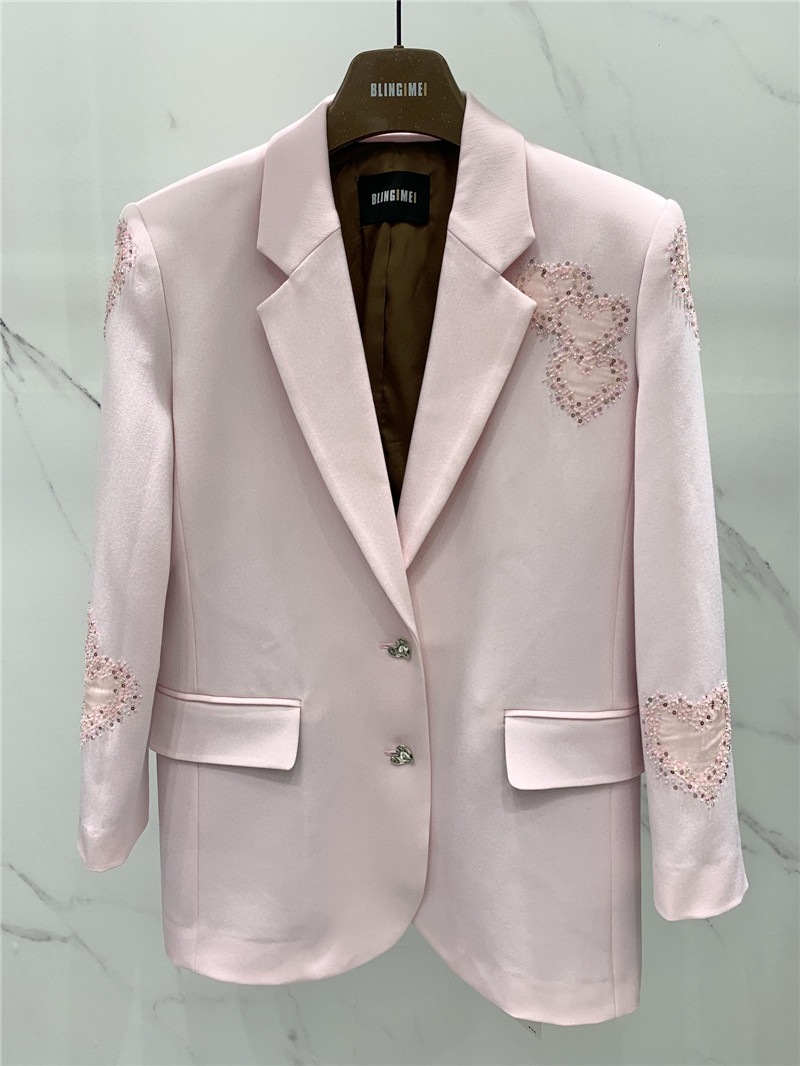 Y51 beaded loose-fitting suit replica designer clothes