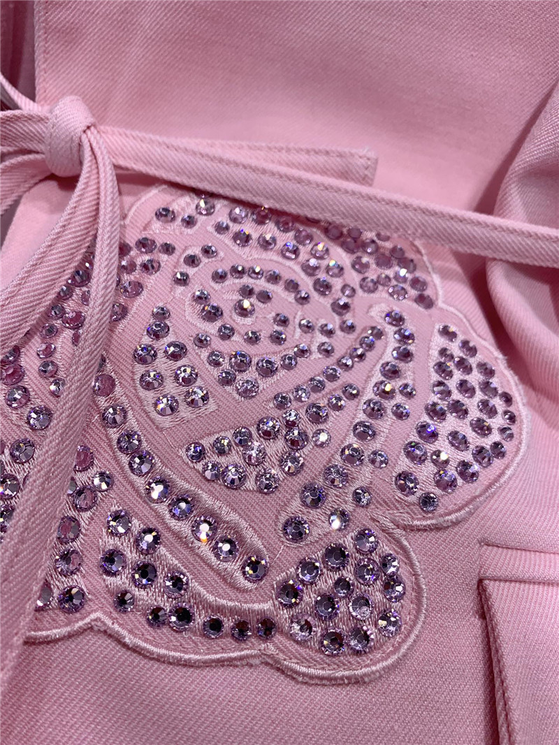 Va1e*ntin0 flower embroidery rhinestone suit replica d&g clothing