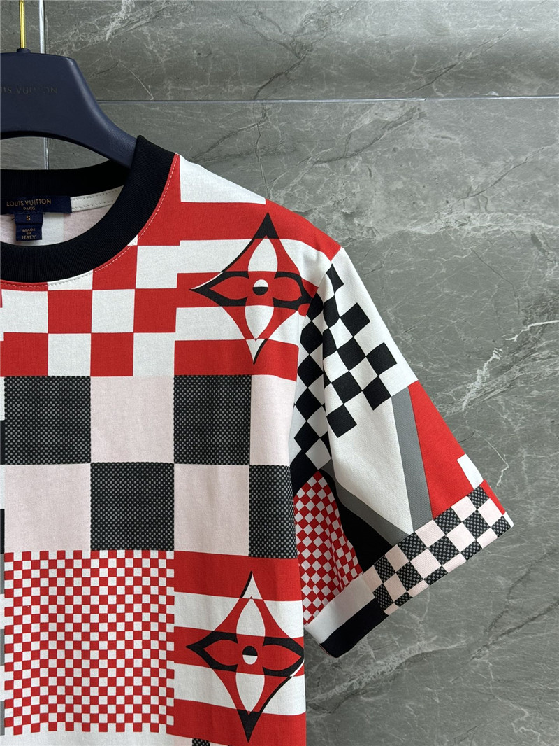 l0vis Vvtt0n lv contrast print t-shirt replica clothing sites