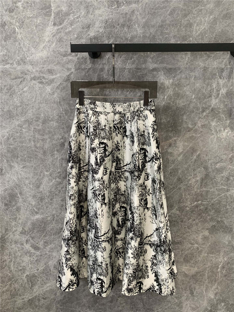 D10r ink painting jacquard skirt replica clothing sites