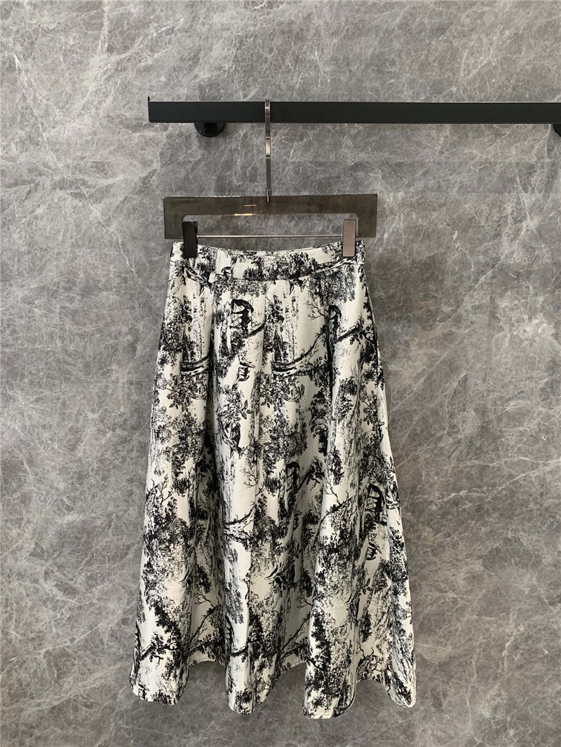 D10r ink painting jacquard skirt replica clothing sites