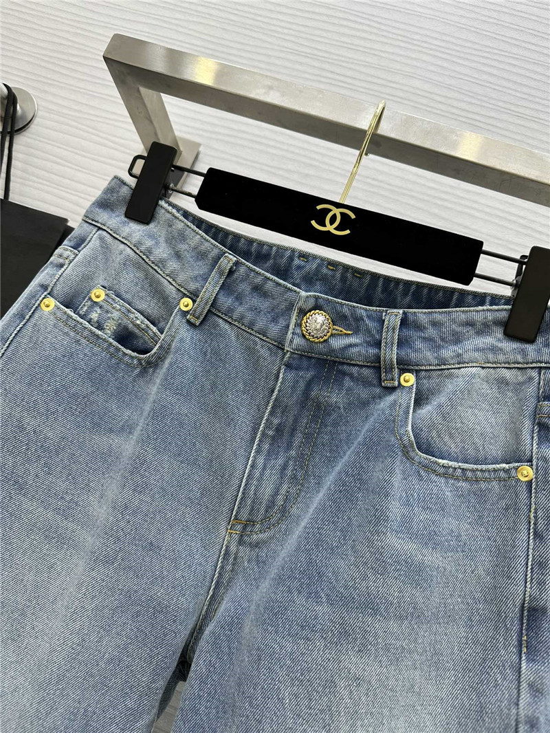 Balmain frayed hem ripped jeans replica clothes