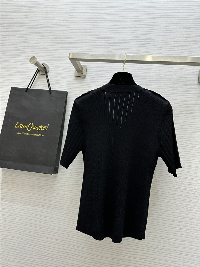Balmain gold button short sleeve replica d&g clothing