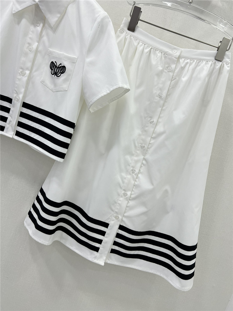 D10r black and white contrast webbing suit replica clothing