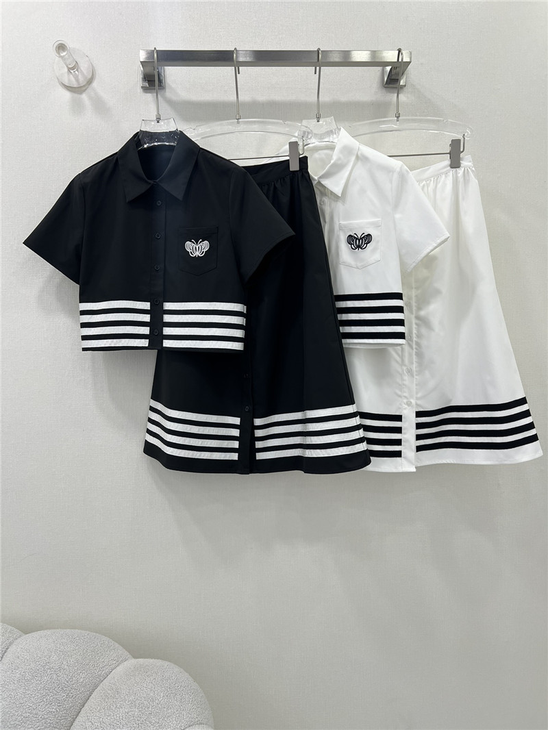 D10r black and white contrast webbing suit replica clothing