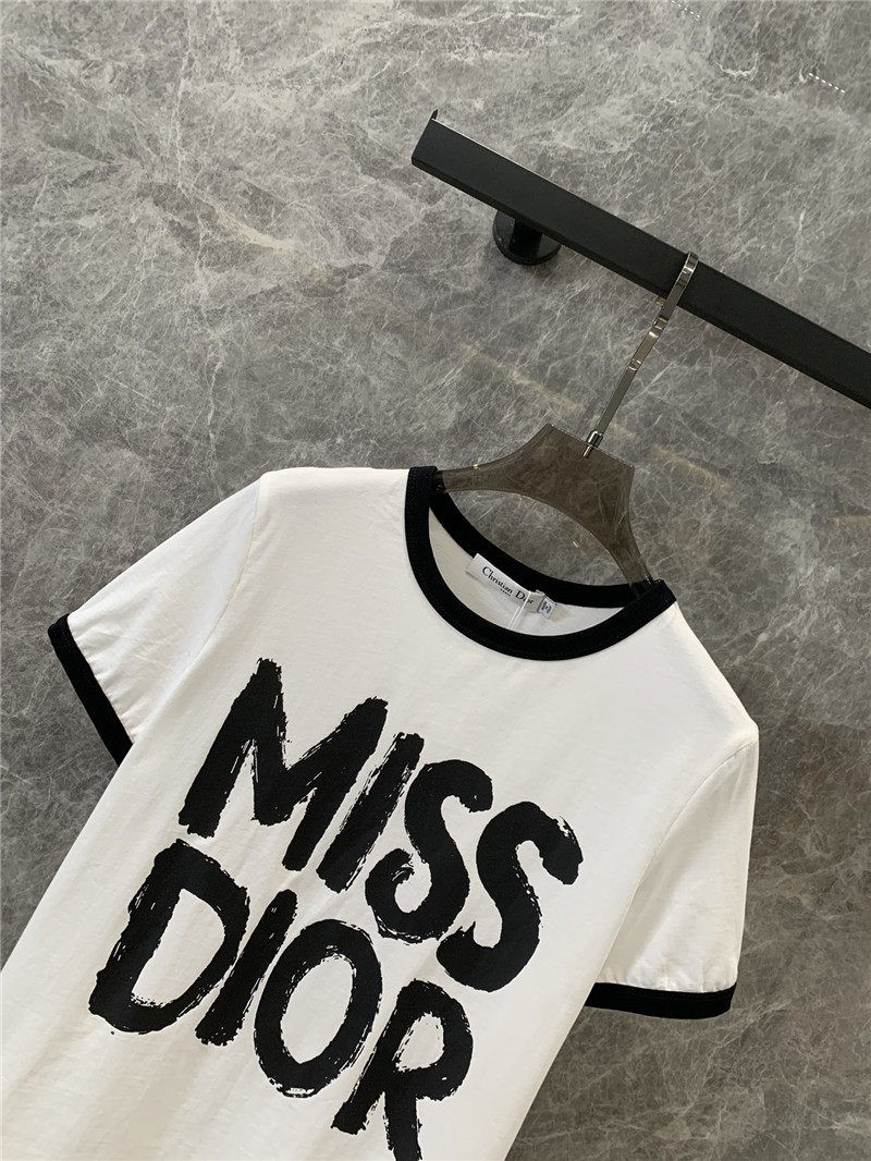 D10r letter logo print short sleeve t replicas clothes