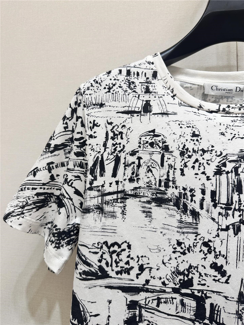D10r paris map series short-sleeved replica clothes