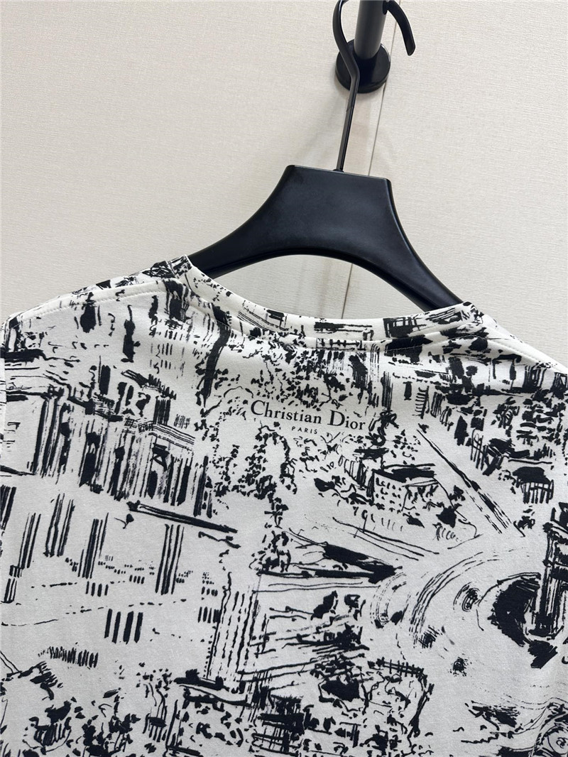 D10r paris map series short-sleeved replica clothes