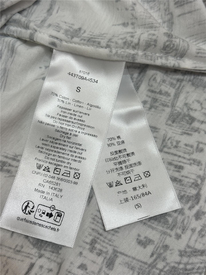 D10r paris map series short-sleeved replica clothes