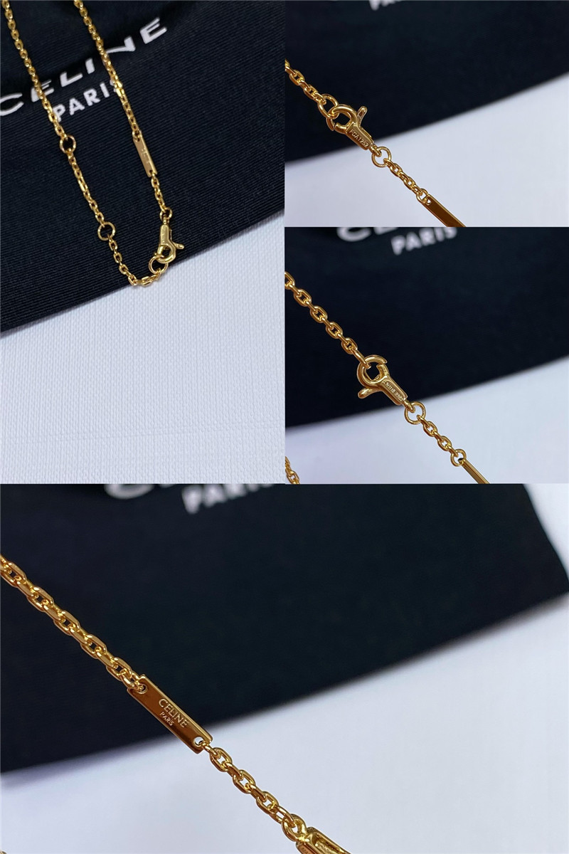 Ce1i*e arc de triomphe heart necklace