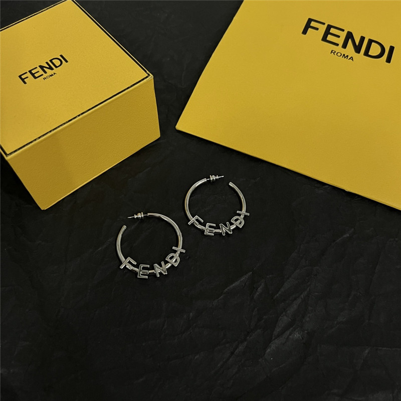 F**di simple and elegant earrings