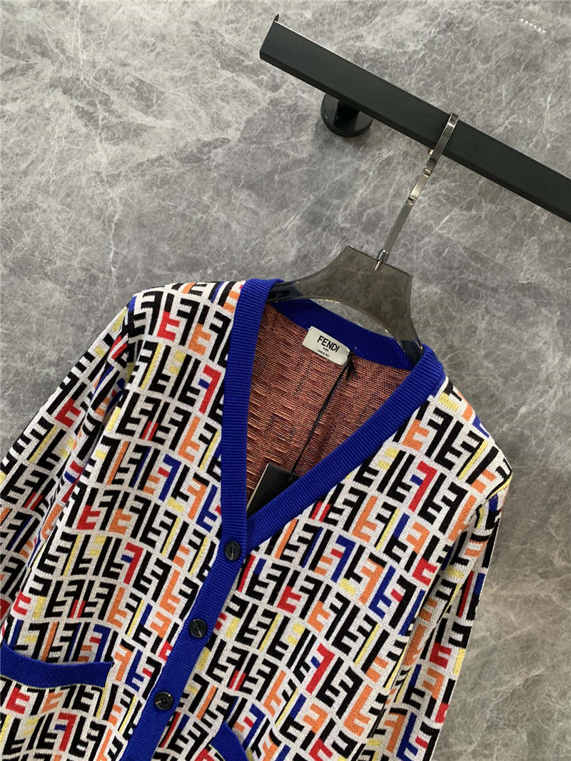 F**di knitted v-neck cardigan replicas clothes