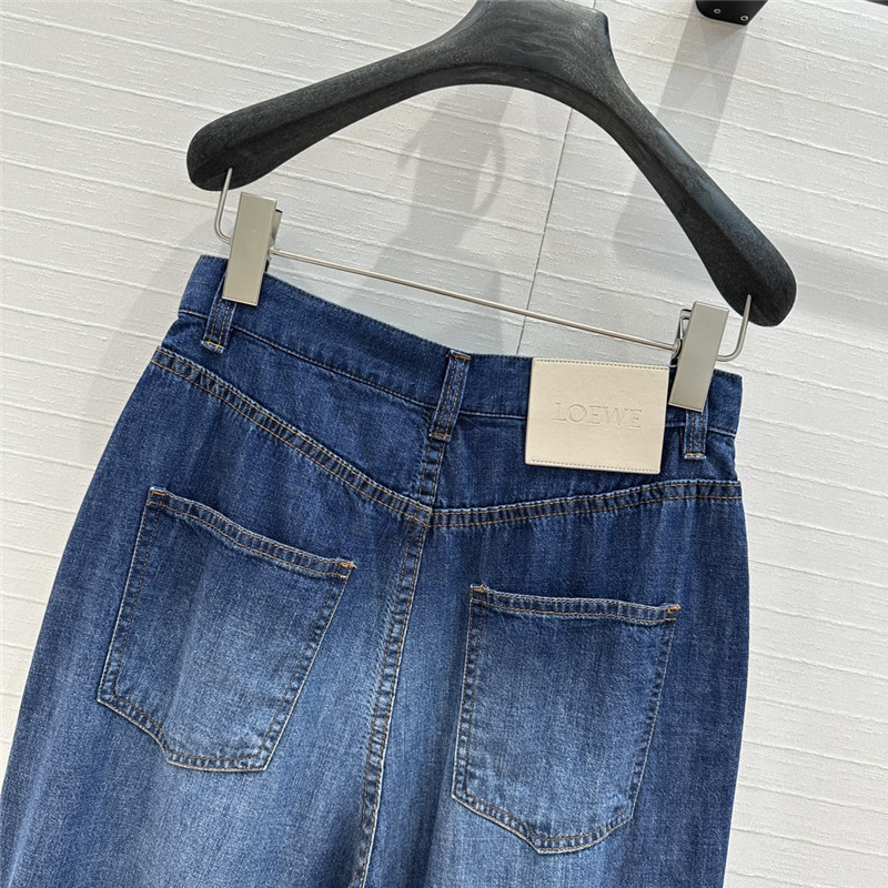 L0ew* original color linen lantern jeans replicas clothes