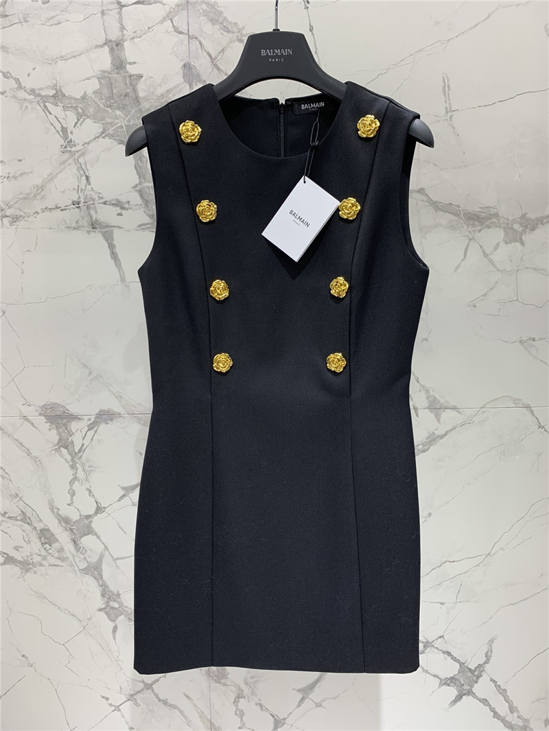 Balmain floral sleeveless dress replica d&g clothing