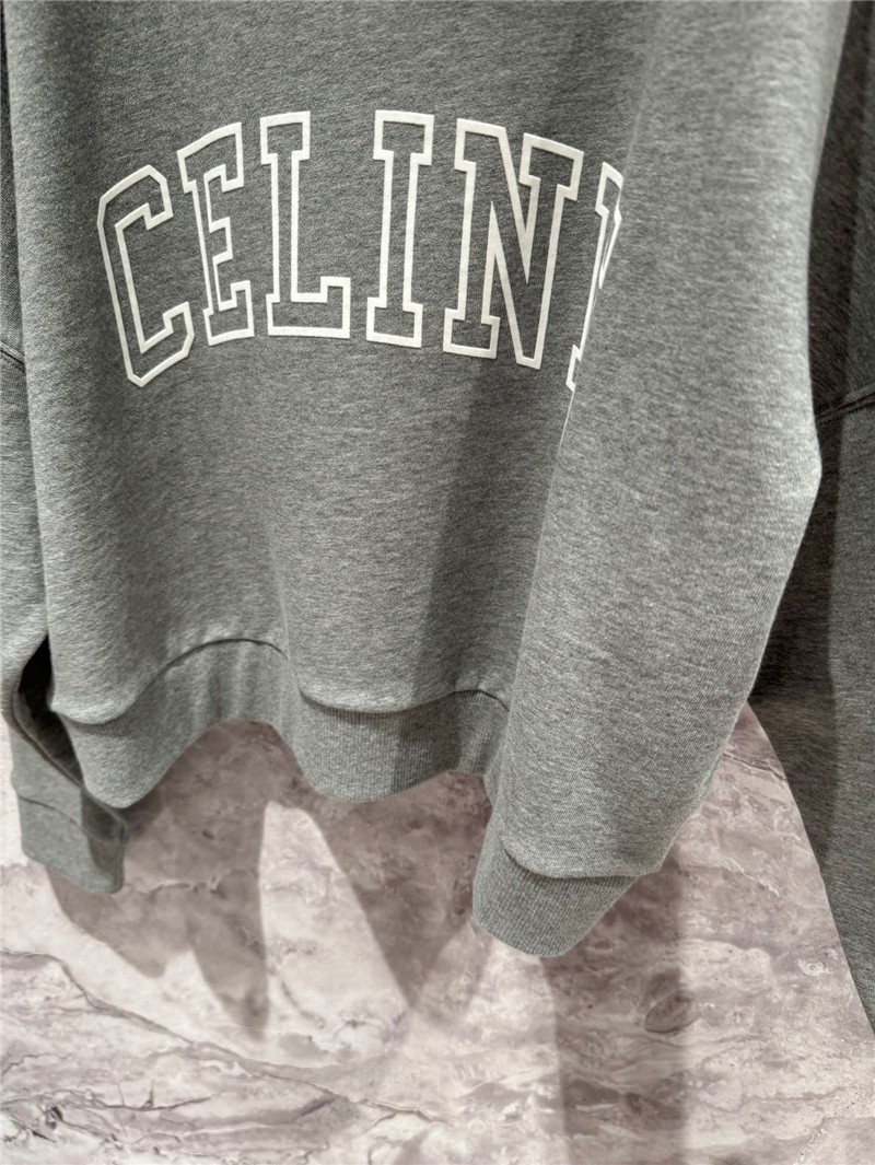 Ce1i*e flocked print sweatshirt cheap replica designer clothes