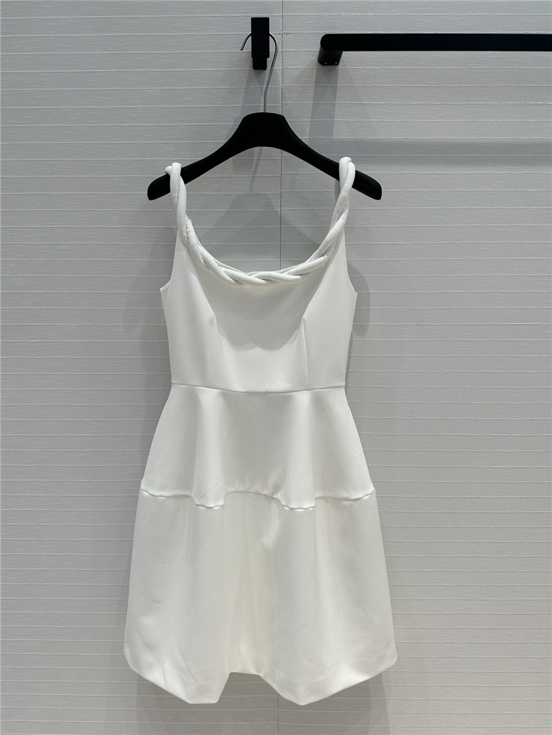 Va1e*ntin0 braided strap sleeveless dress replica d&g clothing