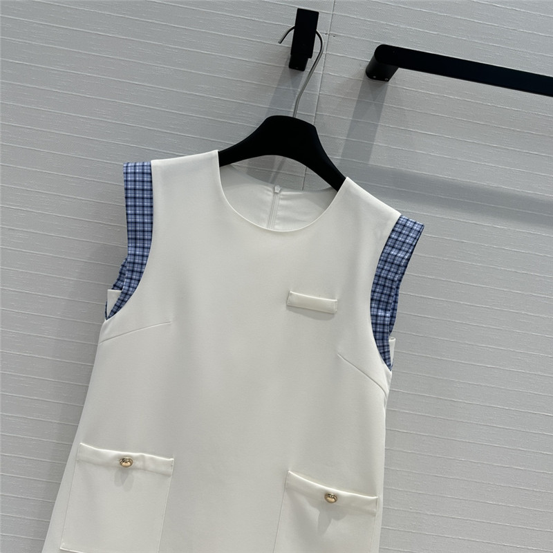 M1um1u small flying sleeve dress replica designer clothes
