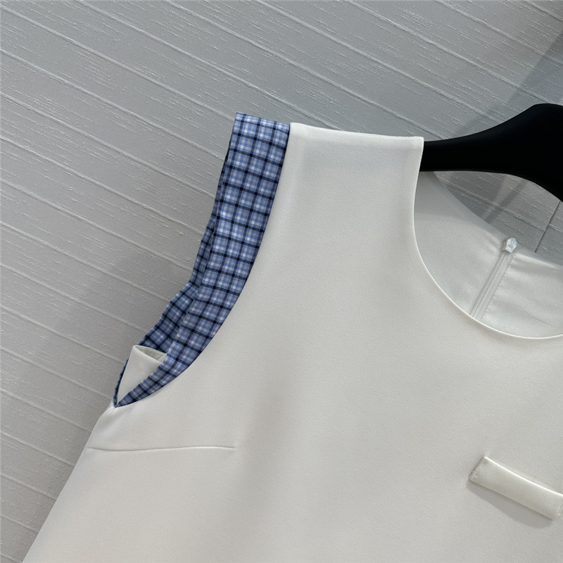 M1um1u small flying sleeve dress replica designer clothes