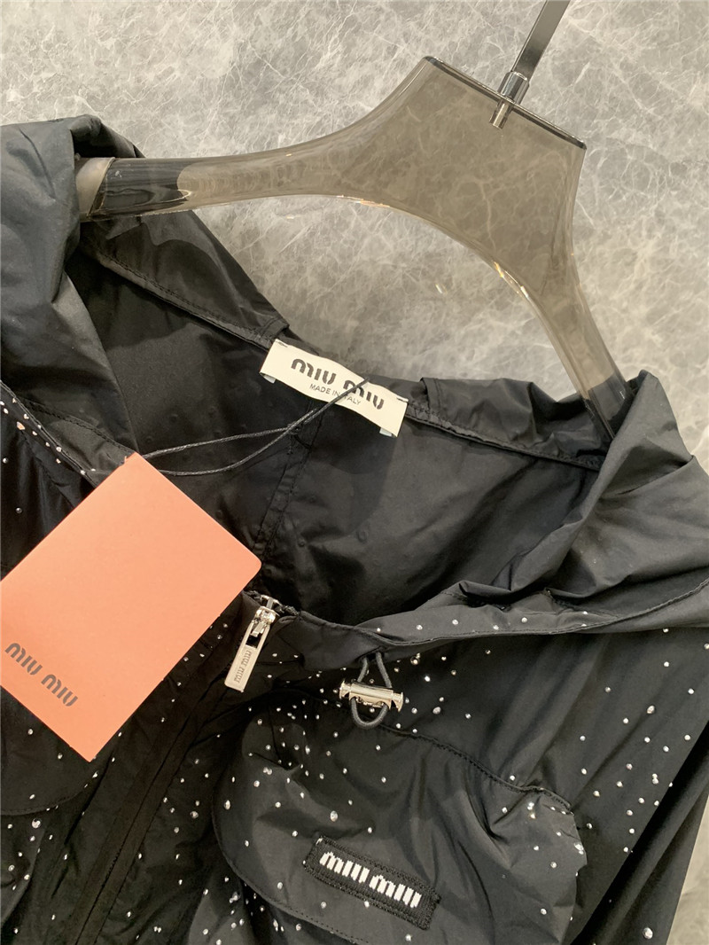 M1um1u zipper sun protection jacket replica d&g clothing