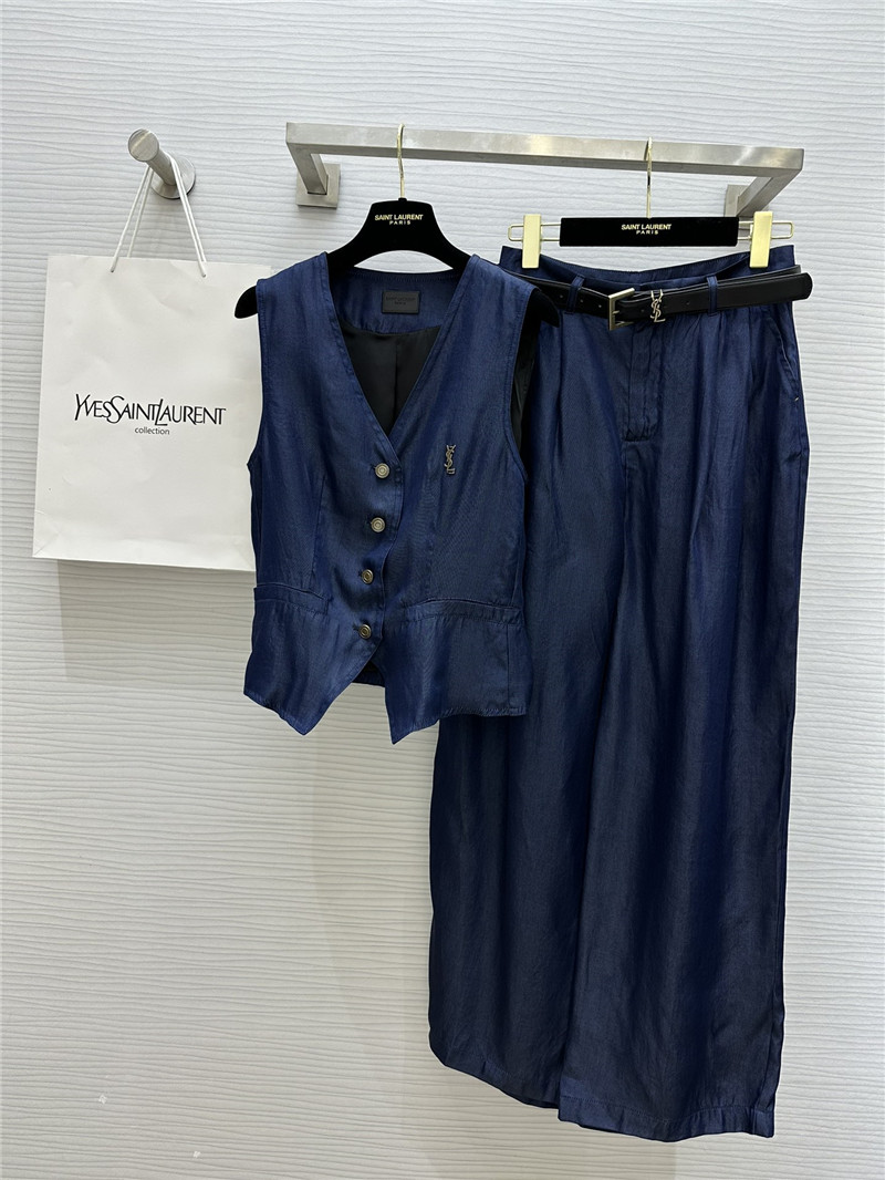 Y51 tencel cotton denim suit replica designer clothes