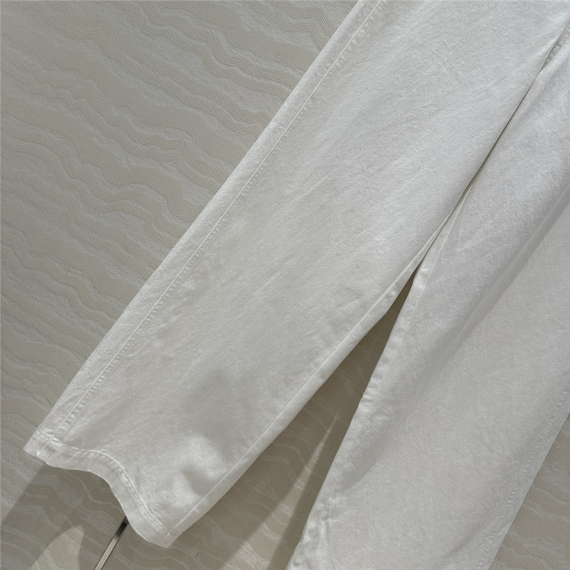 The R0w denim cotton straight pants replica d&g clothing
