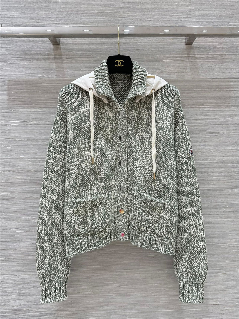 Moncler floral knitted jacket replica clothing sites