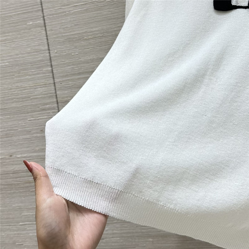 Va1e*ntin0 lace collar knit short sleeve