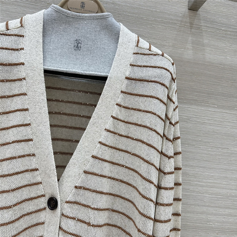BC Linen Yarn V-Neck Cardigan replica clothing sites
