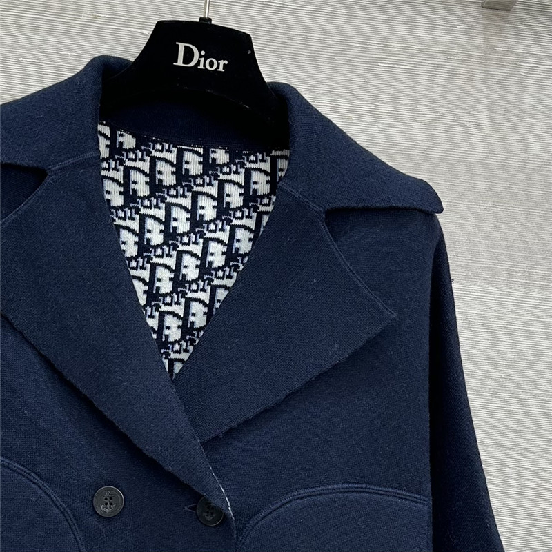 D10r double breasted knitted jacket replica d&g clothing