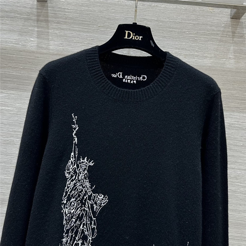 D10r embroidered cashmere sweater replica clothes