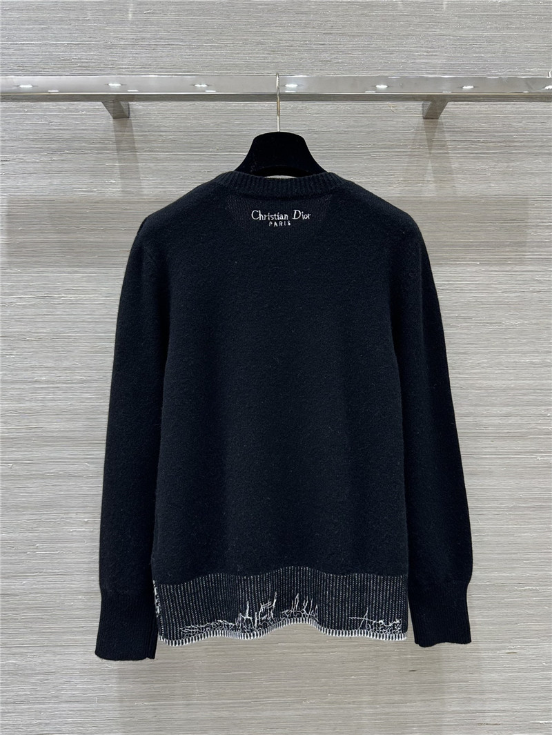 D10r embroidered cashmere sweater replica clothes
