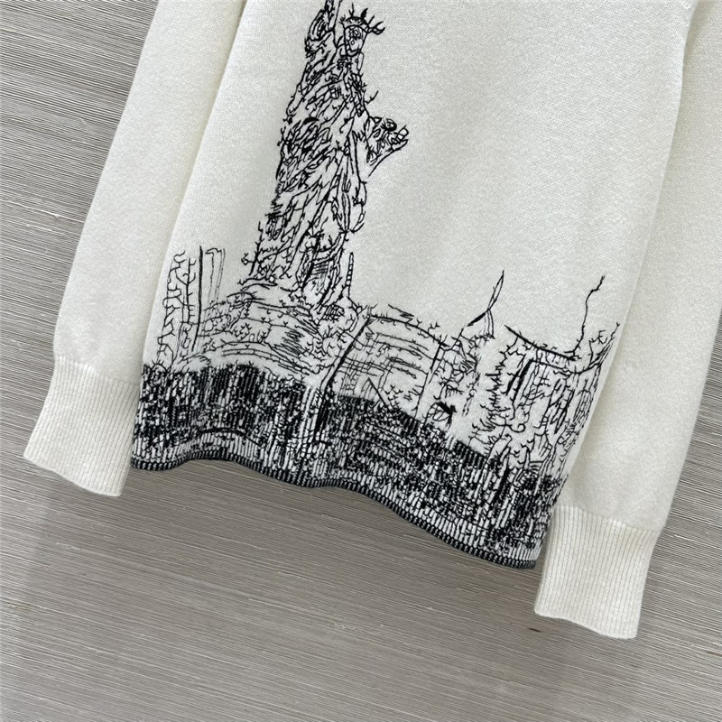 D10r embroidered cashmere sweater replica clothes