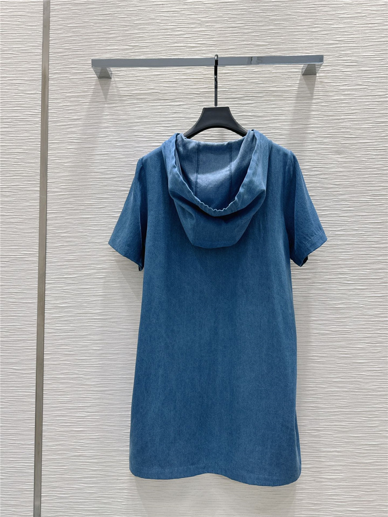 Va1e*ntin0 3d petal denim dress replica clothing sites