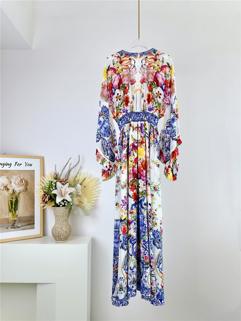zimm silk long sleeve midi dress replica clothing