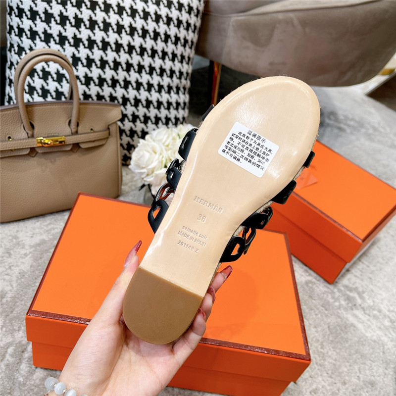 H**me5 ancone espadrille in black and netrual