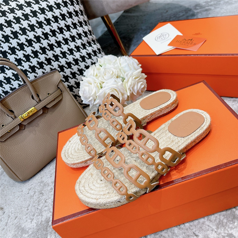 H**me5 ancone beige nappa leather espadrilles