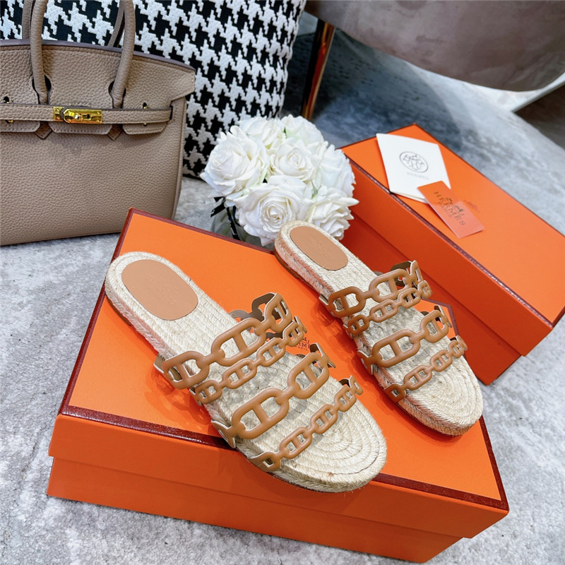 H**me5 ancone beige nappa leather espadrilles