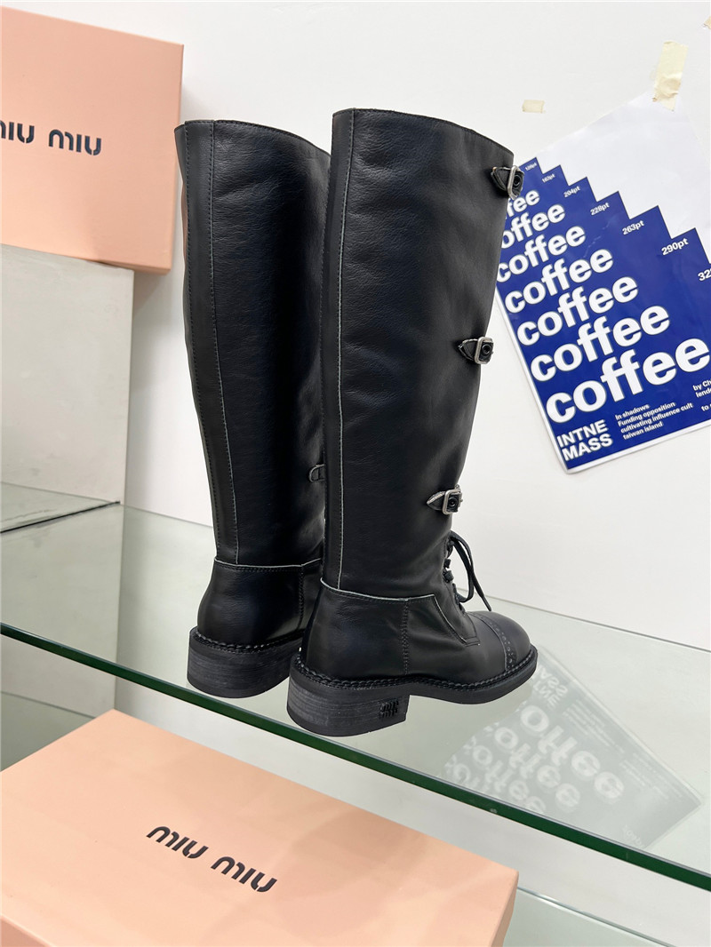 Miu Miu Buckle Up Moto Boots
