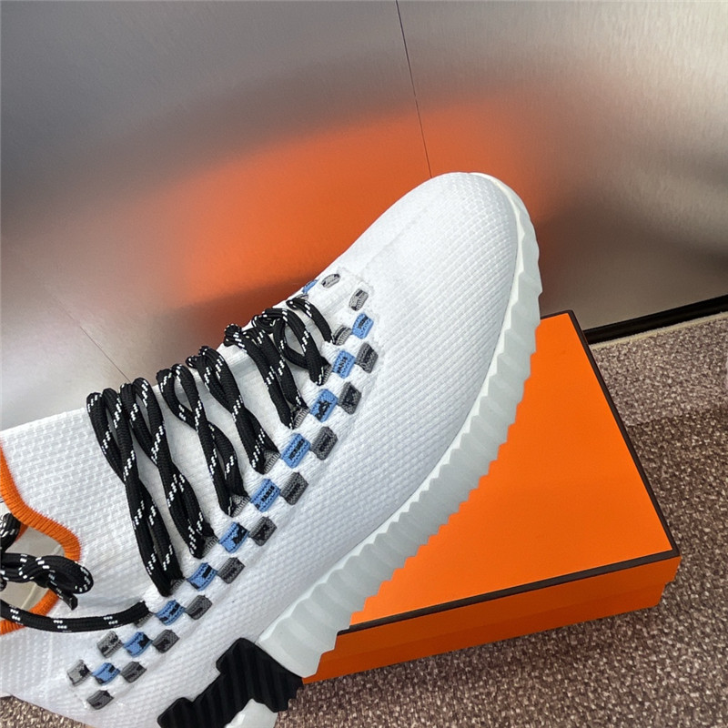 H**me5 white lace-up sneakers