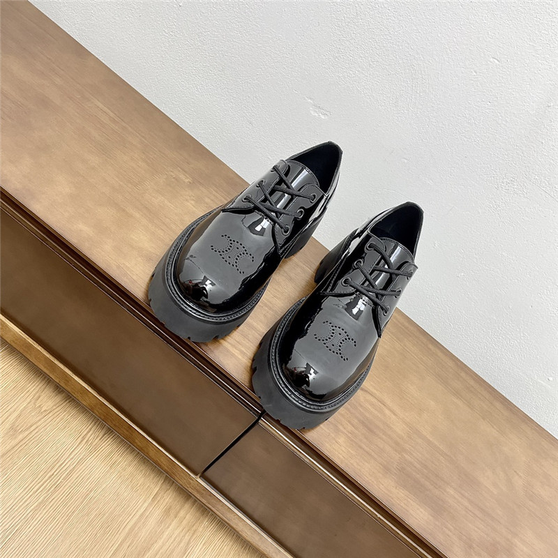 Ce1i*e triomphe rangers derby in black polished bull