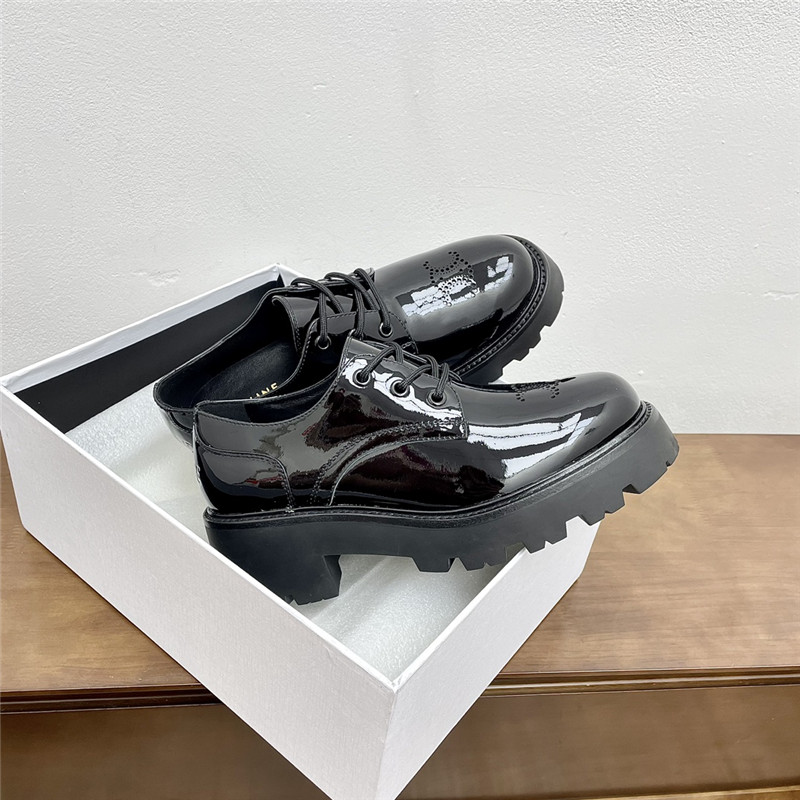 Ce1i*e triomphe rangers derby in black polished bull