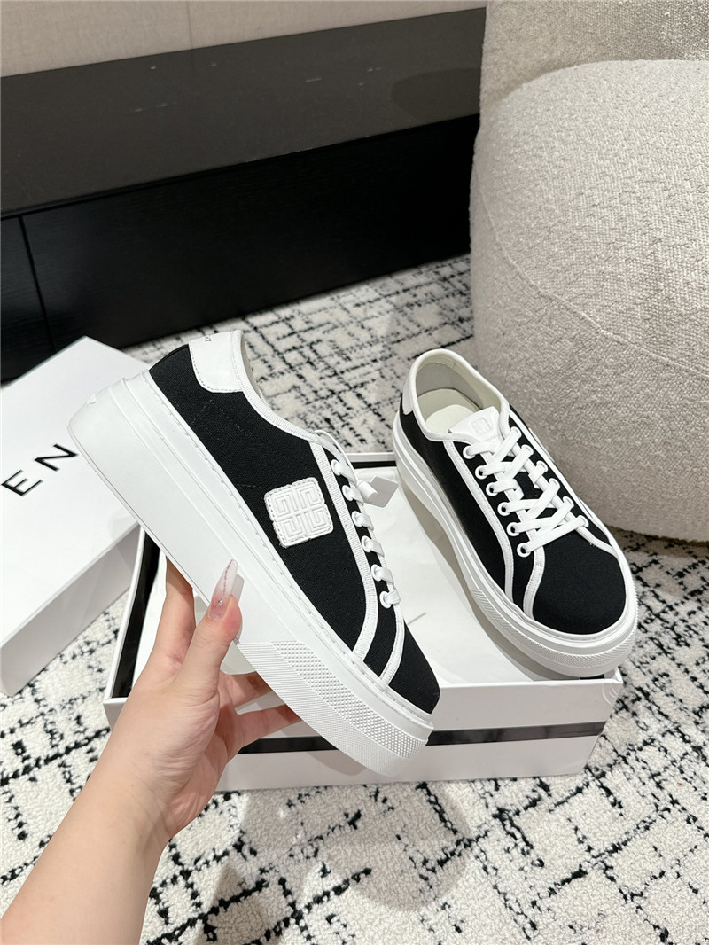 Givenchy City Canvas Platform Sneakers