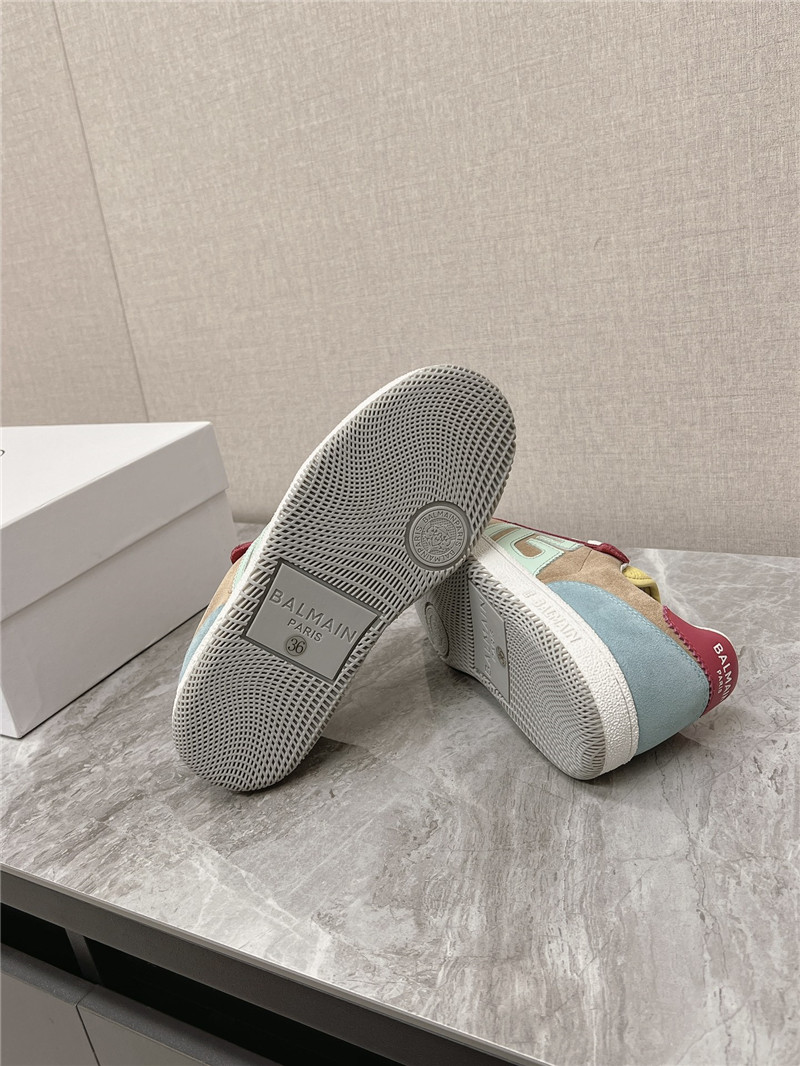 Balmain Multicolor Lace-Up Sneakers