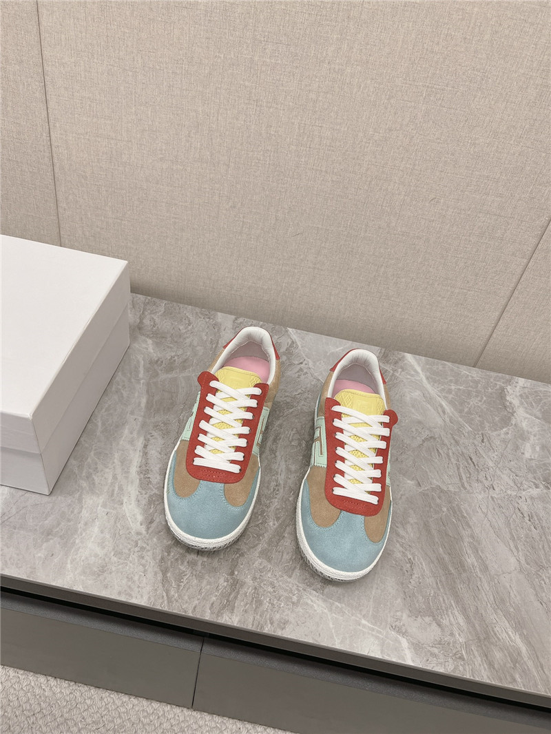 Balmain Multicolor Lace-Up Sneakers