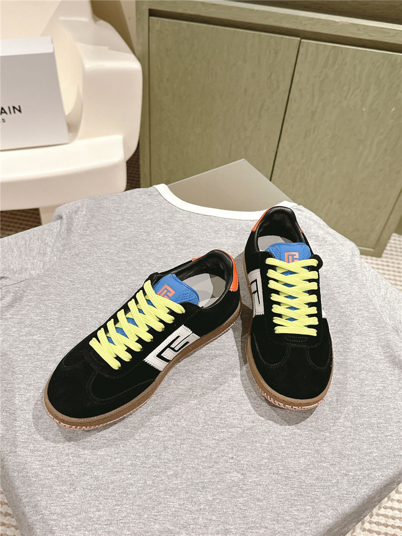 Balmain Black Low-top Lace-up Sneakers