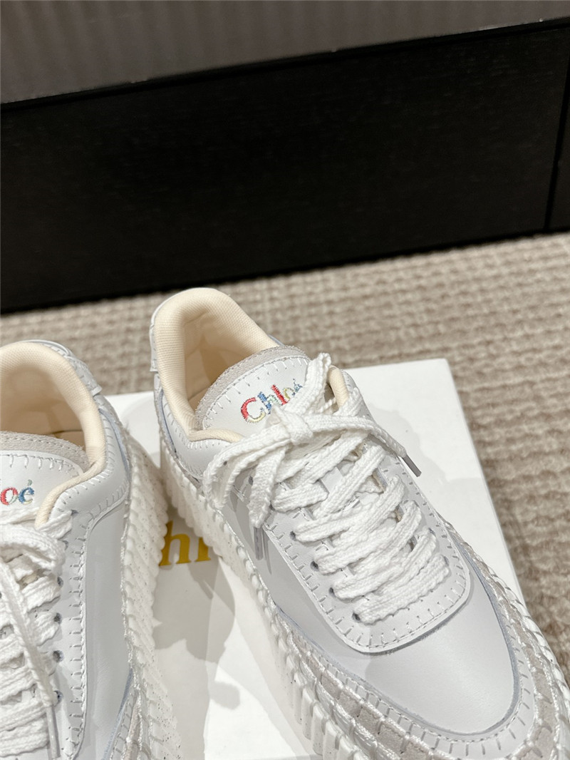 Chloé White Nama Sneakers